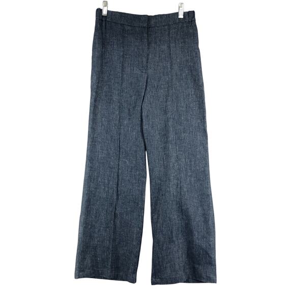 Brochu Walker Womens Size S Pants Olena Stretch Cropped Cotton Blue Italian Made